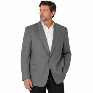 Warren Sewell Sport Coat Men 54 Grey Vintage Wool Blend Blazer Hamrics Texas USA
